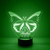 vlinder lamp groen
