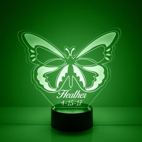 vlinder lamp groen