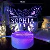 vlinder lamp kinderkamer paars