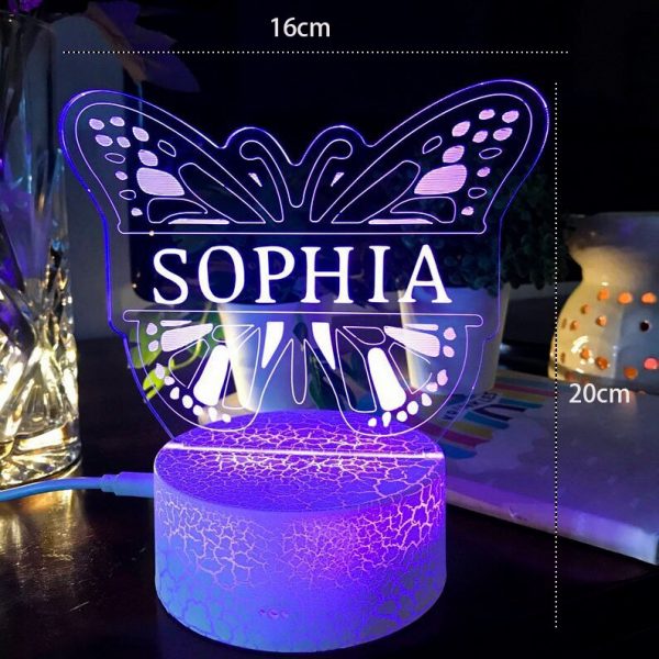 vlinder lamp kinderkamer paars