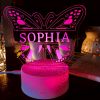 vlinder lamp kinderkamer roze