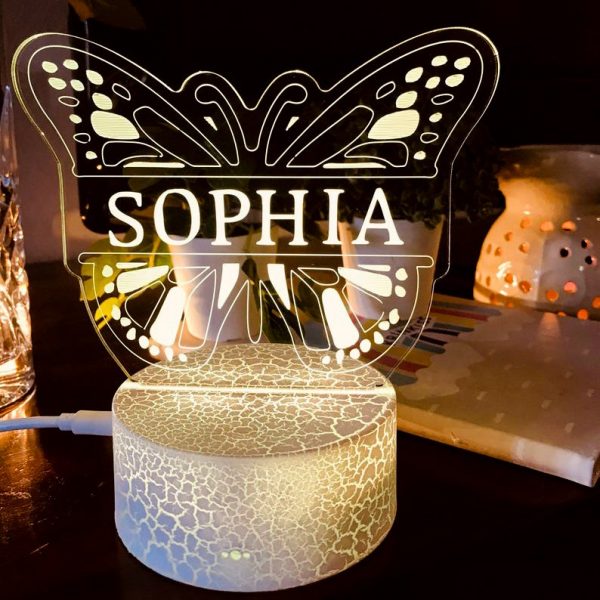 vlinder lamp kinderkamer wit