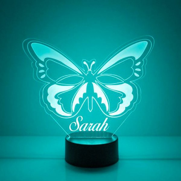 vlinder lamp licht blauw