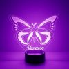 vlinder lamp paars
