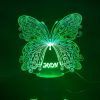 vlinder led lamp groen