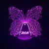 vlinder led lamp paars