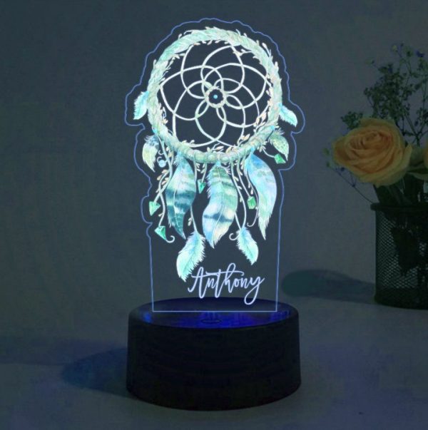 dromenvanger lamp blauw