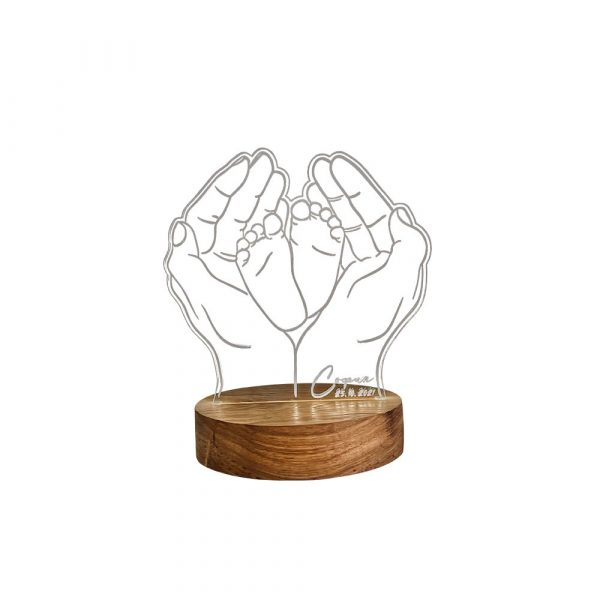 baby lamp met naam