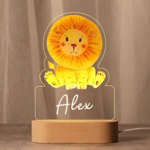 babylamp met naam leeuwtje