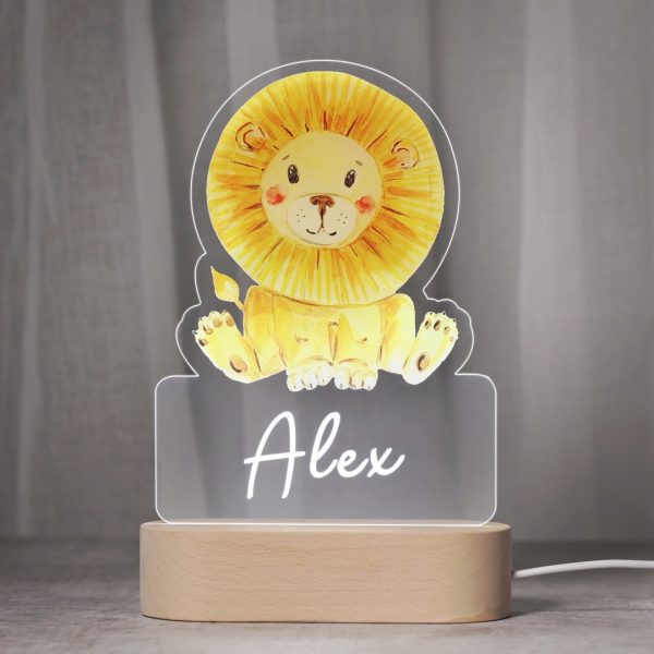 babylamp met naam welpje