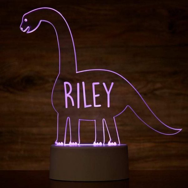 brachiosaurus lamp met naam