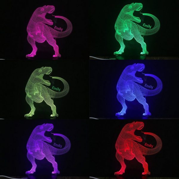 dino 3d lamp