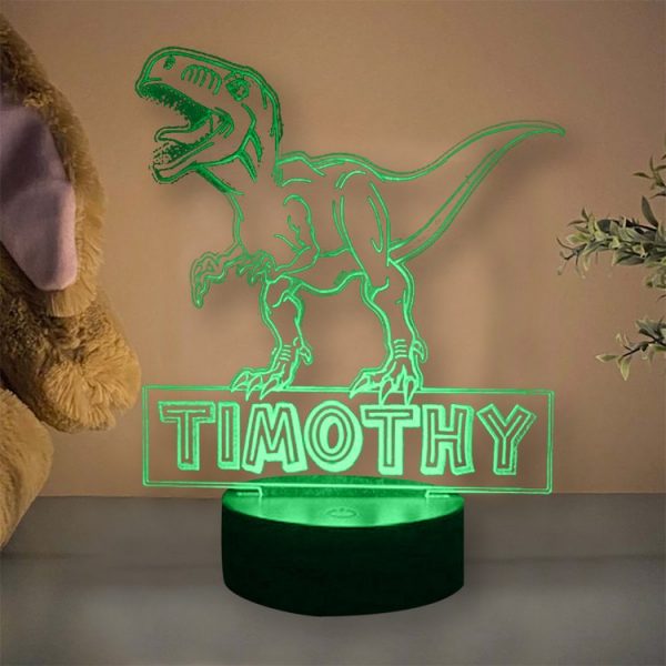 dinosaurus lamp met naam