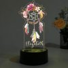 dreamcatcher lampje met bloemen
