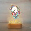 eenhoorn kleur lamp met naam
