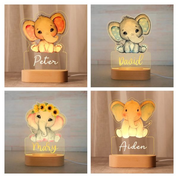 geboortelamp met naam roze blauw