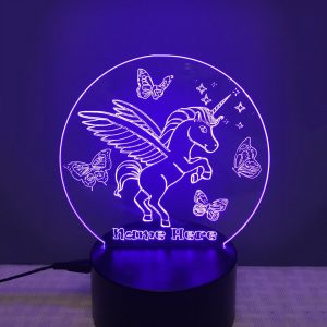 gepersonaliseerde nachtlamp unicorn