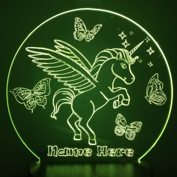 gepersonaliseerde unicorn nachtlamp