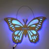 houten vlinder lamp