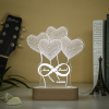 infinity lamp met naam en datum