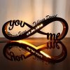 infinity naamlamp hout