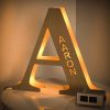 letter a lamp