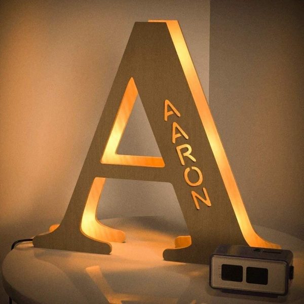 letter a lamp
