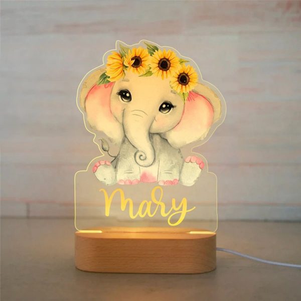 olifant naam lampje babykamer