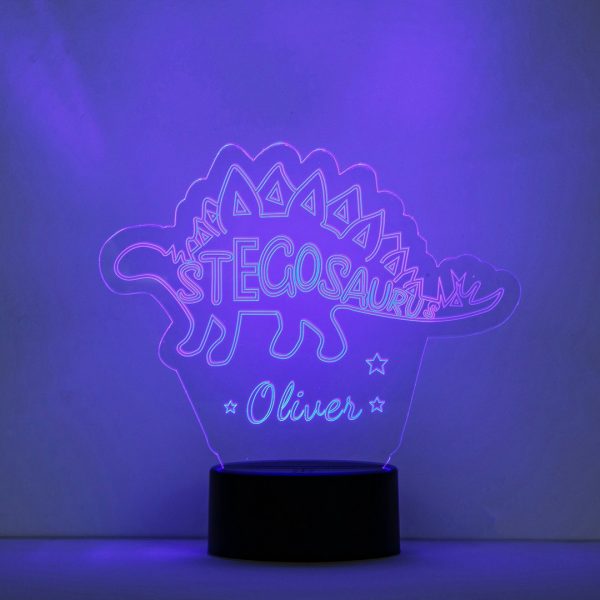 stegosaurus lamp met naam
