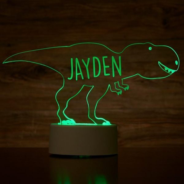 tyrannosaurus lamp met naam