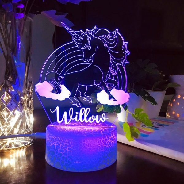 unicorn 3d lamp
