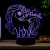 unicorn lamp met naam