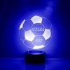 voetbal led lamp met naam