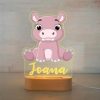 houten lamp met naam nijlpaard