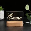 houten nachtlampje met naam