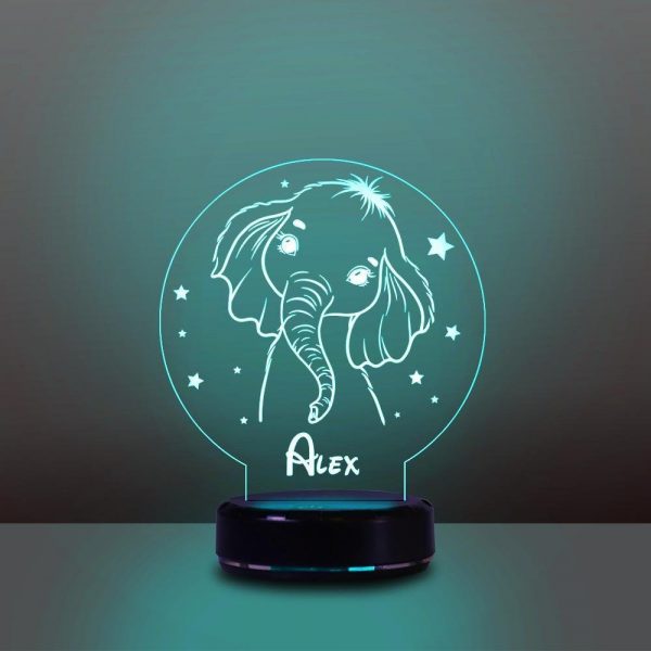 olifant naamlamp baby