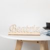 houten lampje met naam