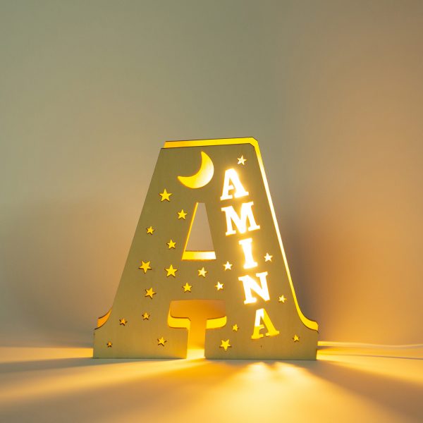 letter a lamp