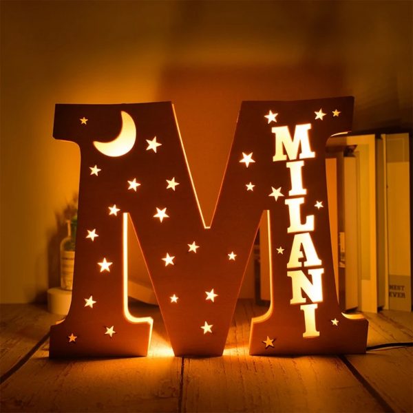 letter m lamp
