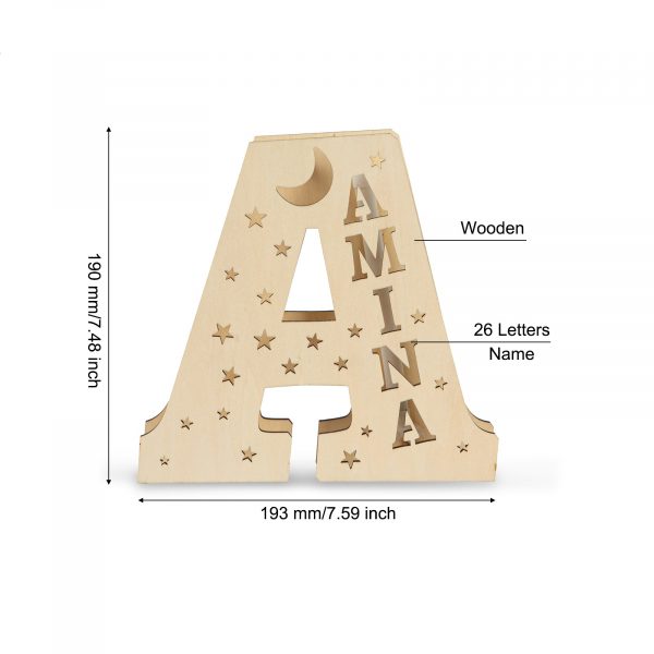 letterlamp afmetingen