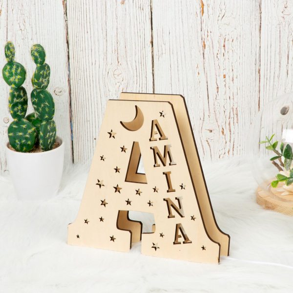 letterlamp hout