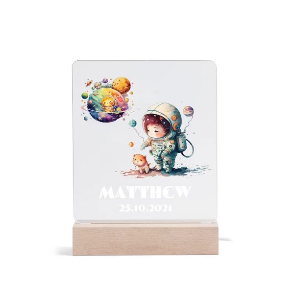 Astronaut lampje gepersonaliseerd