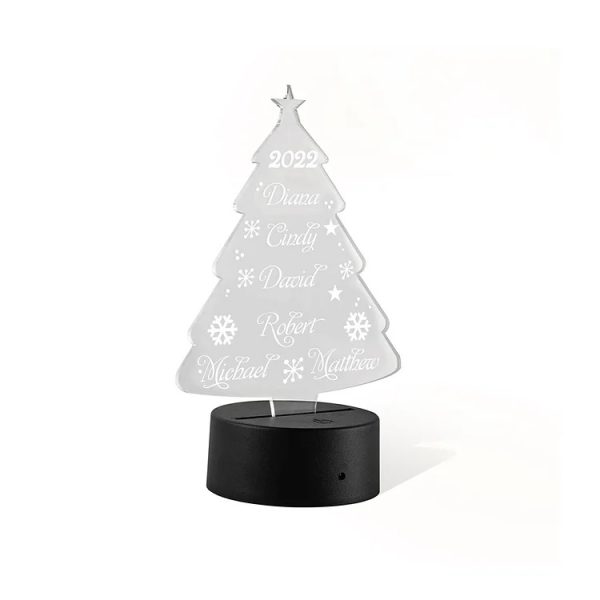 kerstverlichting nachtlampje familie namen