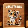 Babytijger nachtlampje gepersonaliseerd met naam
