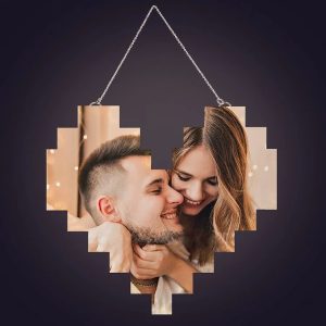 Hartjes Lamp Met Foto Gepersonaliseerd