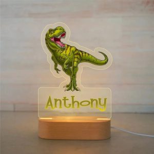 Nachtlampje T-Rex gepersonaliseerd