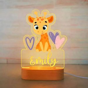 Giraffe LED lampje gepersonaliseerd