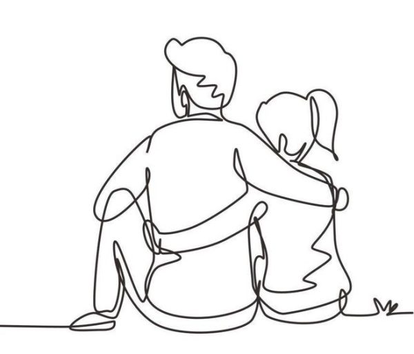 Valentijns nachtlampje met naam samen zitten