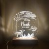 Naamlamp babykamer inrichting woodland thema
