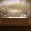 infinity naamlamp van acryl met tekst gepersonaliseerd